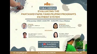 Evaluating the Pantawid Pamilyang Pilipino Program's Payment System