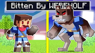 Bitten By A WEREWOLF In Minecraft!