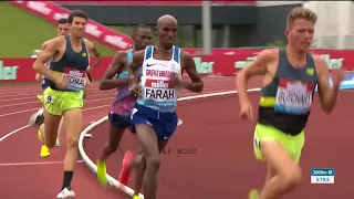 Mo Farah Win Mens 3,000m Birmingham Diamond League 2017