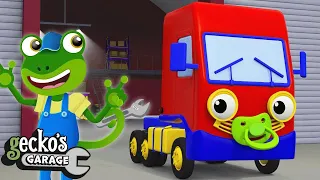 Wheels On The Baby Truck | Gecko 2D | Learning Videos for Kids