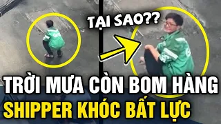 Trời mưa còn bị KHÁC BOM HÀNG, shipper ngồi GỤC KHÓC giữa đường ai thấy cũng XÓT XA | Tin 3 Phút