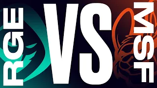 RGE vs. MSF - Неделя 1 День 2 | LEC Весенний сплит | Rogue vs. Misfits Gaming (2022)