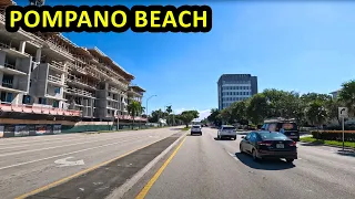Pompano Beach Florida Driving Through
