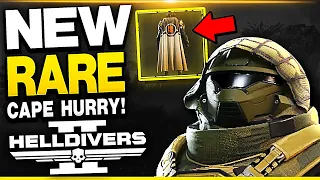 Helldivers 2 NEW RARE CAPE! & New Airburst Rocket Launcher!