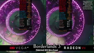 Borderlands 3 | Vega 64 LC vs Radeon VII | 1440p Ultra Preset | DX12