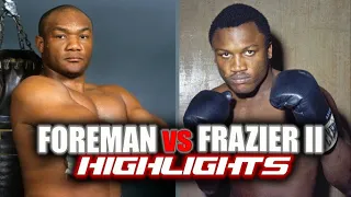 George Foreman vs. Joe Frazier II - Full Fight - Highlights