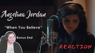 FIRST TIME REACTING TO | Angelina Jordan | When We Believe