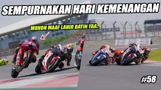 GILA❗VEDA KEMBALI GAMPARKAN DUNIA😱HARI KEMENAGAN - START TERAKHIR FINISH JUARA🔥#58 MotoGP23 TvReplay