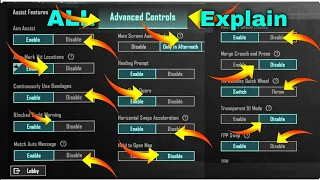 All New Basic / Advance Control Settings Guide | Bgmi tips And tricks |