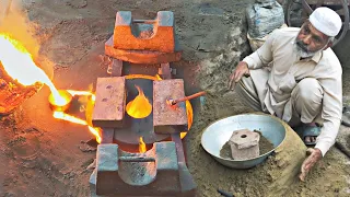 Cast a die of ghamela using sand casting process - Amazing knowledge full video