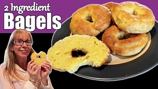 2 Ingredient Bagels Recipe / Untraditional "Cheat Bagels"!