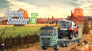 Transporting Massey Ferguson Combine To Wheat Field in Fs 18 | Farming simulator 18 Gameplay