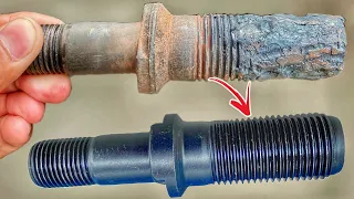 How to Repair Lug Wheel Stud Threads | Damage Wheel Stud Repair