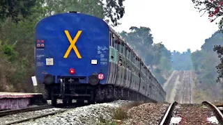 Indian most Gradient Railway Route : Train Climbing steep hill