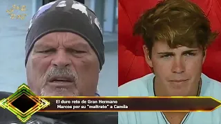 El duro reto de Gran Hermano  Marcos por su "maltrato" a Camila