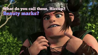 What do you call these, Hiccup? Beauty marks? (Race to the Edge Humor)