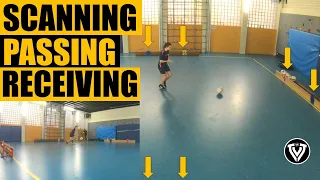 Scanning - Passing - Receiving | Football Training | Soccer Exercises