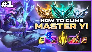 How To Climb With Master Yi - Master Yi Unranked To Diamond Ep. 1 | League of Legends