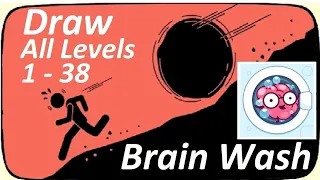 Brain Wash DRAW ALL Levels  Gameplay Walkthrough | Solution Dessin tous les niveaux