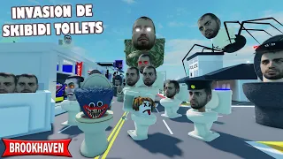 QUE PASARIA SI LOS SKIBIDI TOILETS INVADEN BROOKHAVEN? (ROBLOX)