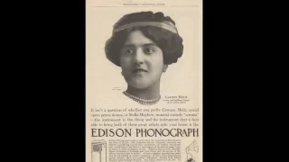 (EDISON DD):  Soprano Carmen Melis: Io son l'amore (1913)