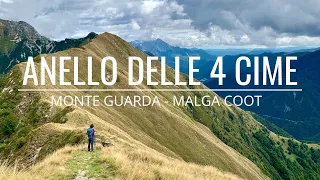 Anello delle 4 cime - Monte Guarda - Malga Coot - Trekking Friuli Venezia Giulia