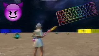 Smooth Keyboard ASMR😈(Fortnite Bios Zonewars Gameplay)