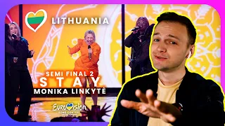 Stay by Monika Linkytė LITHUANIA - Eurovision 2023 Semi Final 1 Performance | My reaction & opinion