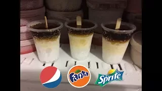 СВОИМИ РУКАМИ - МОРОЖЕНОЕ ИЗ SPRITE, FANTA, COCA COLA