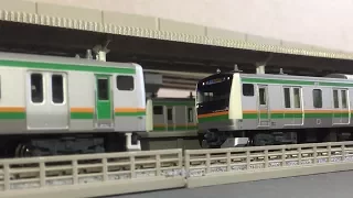 E231系U538編成・E233系E-52編成連結再現【N再現】