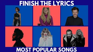 Finish the Lyrics Quiz | TOP 15 of 2023