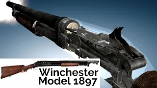 3D Animation: How a Winchester Model 1897 Shotgun works