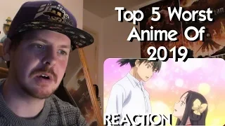 Top 5 WORST ANIME of 2019 REACTION