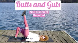 Butts and Guts Workout - No Equipment Required | Workout With KK