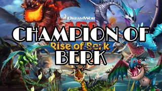 HOW TO GET CHAMPION DRAGON IN RISE OF BERK😱😱😱 Easy steps