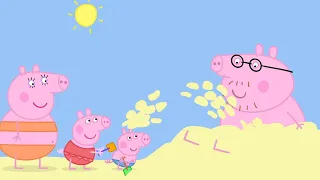 Peppa Gris | Dag på stranden | Tegnefilmer for barn