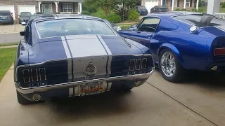 My 67 and 68 Mustang Fastbacks Together