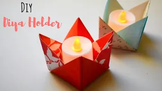 DIY Christmas Candle Holder | Easy Paper Craft Ideas for Christmas | Paper Candle Holder