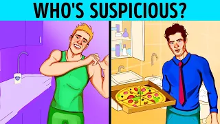 Can You Tell Who's Suspicious? | +30 Mind-Boggling Riddles