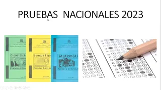 PRUEBAS NACIONALES 2023! MUCHA ATENCIÓN ALUMNOS DE 6TO DE SECUNDARIA Y DE 4TO DE BACHILLERATO.