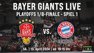 BAYER GIANTS Leverkusen vs. FC Bayern Basketball II | PO 1/8-Finale Spiel 1 | ProB Nord 2023/24