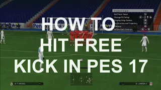 How to take free kick in PES17