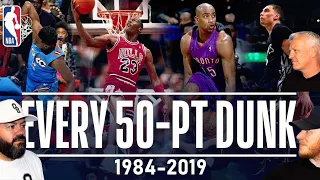 Every 50-Point Dunk In NBA Dunk Contest History REACTION!! | OFFICE BLOKES REACT!!