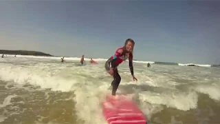 A surf lesson with Harlyn Surf School