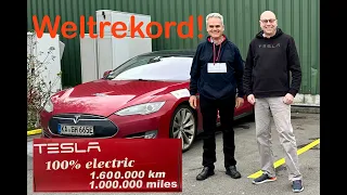 WELTREKORD - Hans Jörg von Gemmingen fährt 1,6 Millionen Kilometer mit Tesla Model S