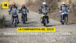 Maxi Enduro 2023, COMPARATIVA! Honda Transalp, Suzuki V-Strom 800, Yamaha Ténéré, Aprilia Tuareg