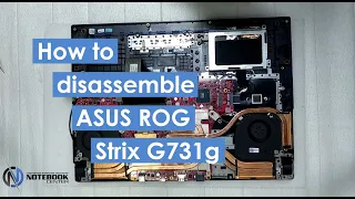 ASUS ROG Strix G731g - Disassembly and cleaning