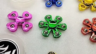 Jsk Small Metal Fidget Spinners 2.4 inch Dia. multicolor