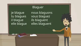 Французский глагол blaguer (шутить)