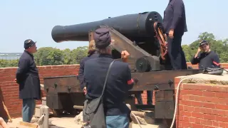 The 8 inch Columbiad Gun at Fort Delaware